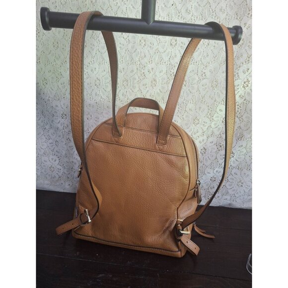 EUC Michael Kors Rhea Medium Pebbled Brown Leather Backpack-Excellent Condition! - Picture 4 of 14